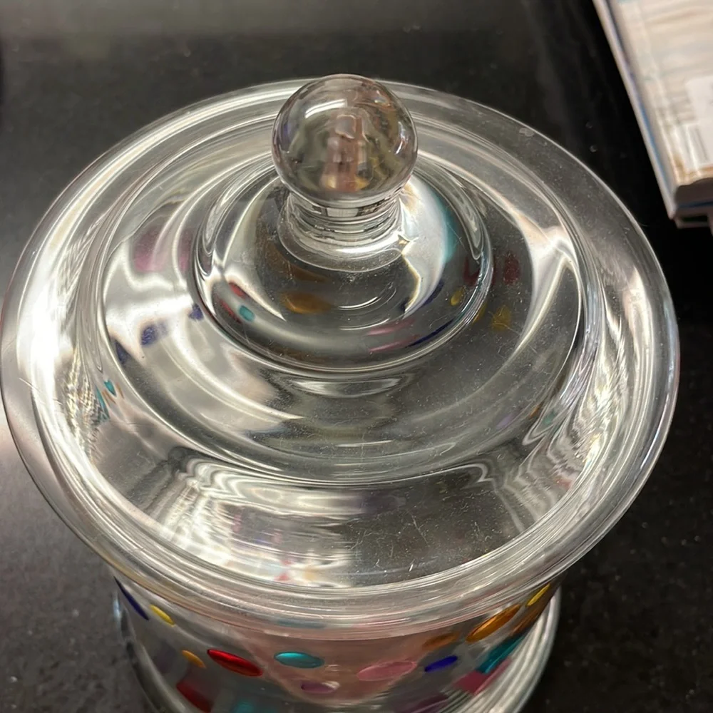 Colorful Glass Canister